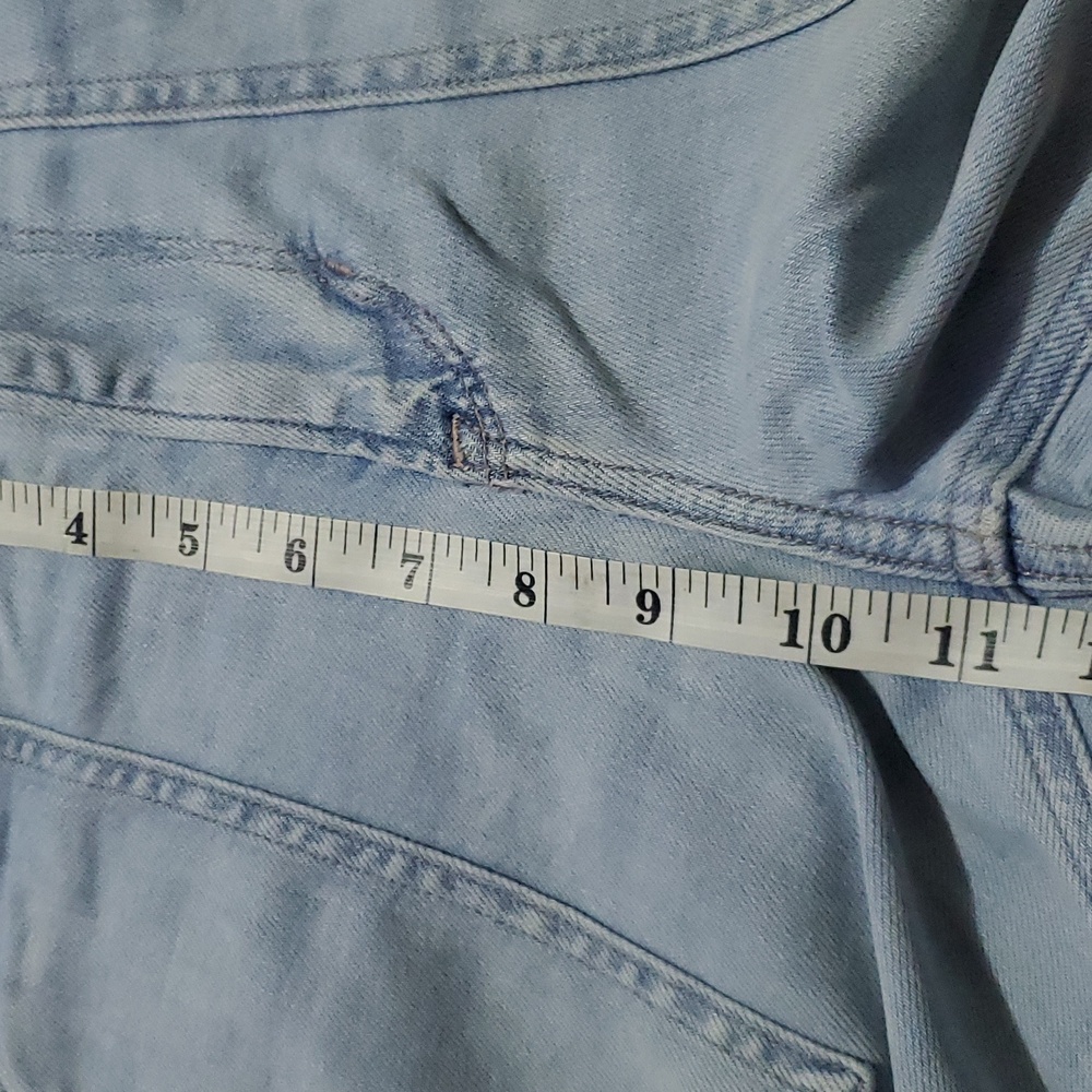 American Eagle Outfitters Light Blue Flare Jeans - Picture 15 of 16